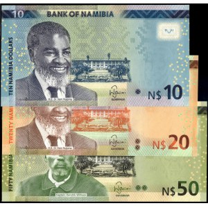 Namibia. 2016 - 10 20 50 Dollars - 3 Pieces Total