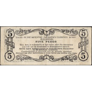 Philippines. 1943 5 Pesos - Mindanao Emergency Money