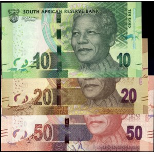 South Africa. 2018 - 10 20 50 Rand - 3 Piece Set