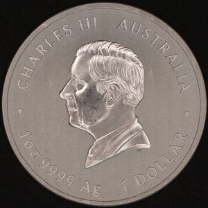 Australia. 2025 1 Dollar - Year of the Snake - 1 Ounce Silver