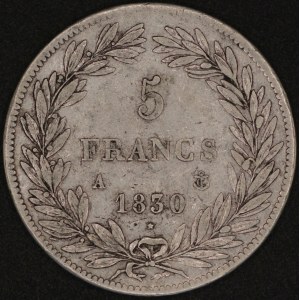 France. 1830 A Paris 5 Francs - Louis Philippe I - Silver