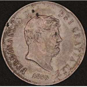 Italy. 1855 120 Grana - Kingdom of Two Sicilies Ferdinando II - Silver