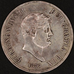 Italy. 1857 120 Grana - Kingdom of Two Sicilies Ferdinando II - Silver