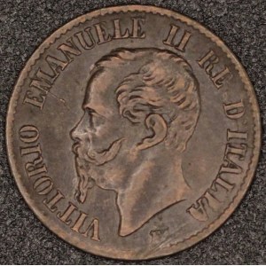 Italy. 1862 1 Centesimo - Vittorio Emanuele II - Naples