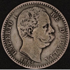 Italy. 1881 2 Lire - Umberto I - Silver