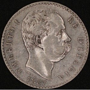 Italy. 1887 2 Lire - Umberto I - Silver
