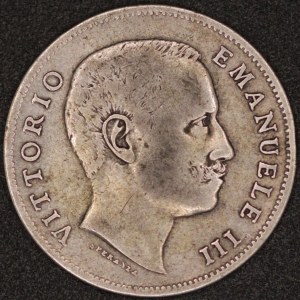 Italy. 1906 1 Lira - Vittorio Emanuele III - Rome - Silver