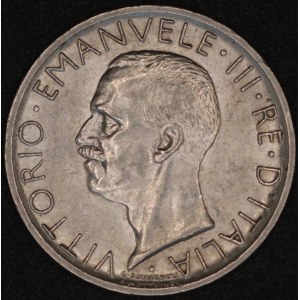 Italy. 1930 5 Lire - Vittorio Emanuele III - Silver