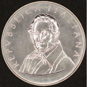 Italy. 1985 500 Lire - Alessandro Manzoni - Silver