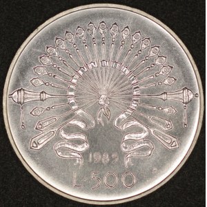 Italy. 1985 500 Lire - Alessandro Manzoni - Silver