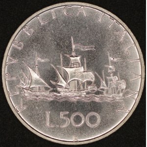 Italy. 1985 500 Lire - Silver