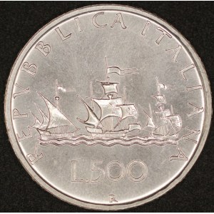 Italy. 1986 500 Lire - Silver