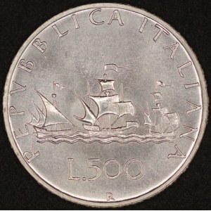 Italy. 1986 500 Lire - Silver