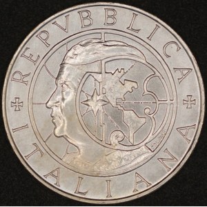 Italy. 1990 500 Lire - Colombo - The Instruments - Silver