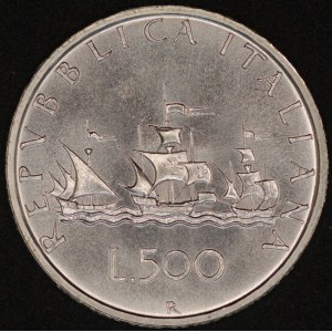 Itálie. 1990, 500 lir – stříbro