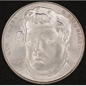 San Marino. 1978 500 Lire - Garibaldi - Silver