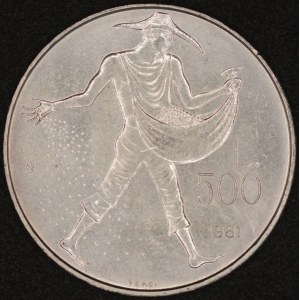 San Marino. 1981 500 Lire - Virgil Georgics - Silver