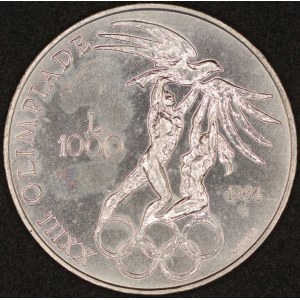 San Marino. 1984 1000 Lire - 1984 Summer Olympics - Silver