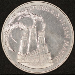 San Marino. 1984 1000 Lire - 1984 Summer Olympics - Silver