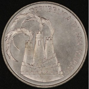 San Marino. 1984 500 Lire - 1984 Summer Olympics - Silver
