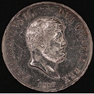 Italy. 1857 120 Grana - Ferdinand II - Kingdom of Naples - Silver