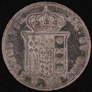 Italy. 1857 120 Grana - Ferdinand II - Kingdom of Naples - Silver