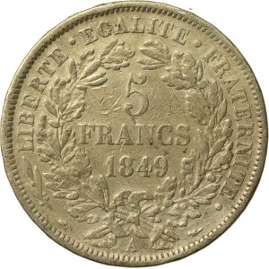 Frankreich, Zweite Republik, 5 Francs 1849, Paris (109)