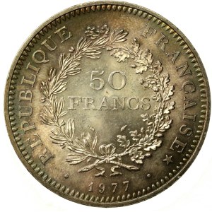 Francja, V Republika, 50 franków 1977 (113)
