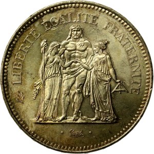 Francja, V Republika, 50 franków 1975 (130)