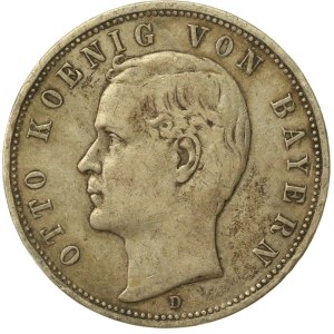 Germany, Bavaria, Otto I, 5 marks, 1893 (145)