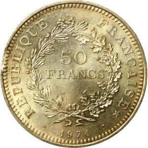 Francja, V Republika, 50 franków 1974 (155)