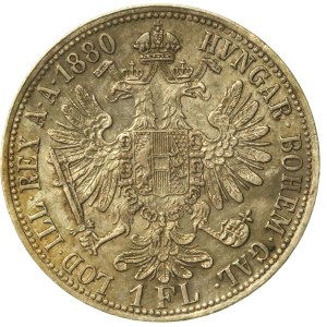 Austro-Węgry, Franciszek Józef I, 1 floren 1880 (160)