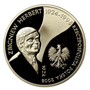 Third Republic of Poland, 10 zlotych, 2008, Zbigniew Herbert (171)