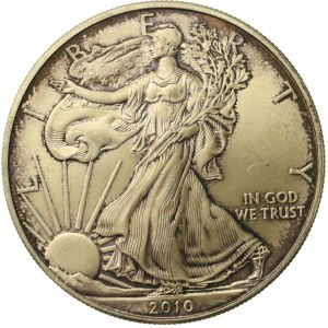 USA, 1 dolar 2010 - Orzeł Amerykański, 1 oz. Ag 999 (172)
