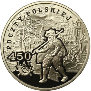 Third Republic of Poland, 10 zlotych, 2008, 450th Anniversary of the Polish Post (176)