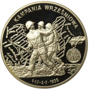 Third Republic of Poland, September Campaign Medal, 999 silver (179)