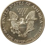 USA, $1, 1990 – American Eagle, 1 oz. Ag 999 (183)