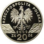 Third Republic of Poland, 20 zlotych, 2009, Green Lizard (184)