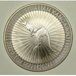 Australia, Elżbieta II, 1 dolar 2020 - Kangur, 1 oz. Ag 999 (195)