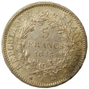 France, Third Republic, 5 francs, 1873, Paris (231)