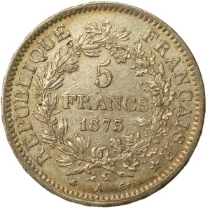 France, Third Republic, 5 francs, 1873, Paris (232)