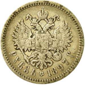 Rosja, Mikołaj II, Rubel 1897 (244)