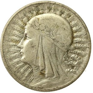 Druhá polská republika, 10 zlotých, 1932, hlava ženy, bez datumu (252)