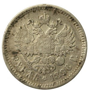 Russia, Nicholas II, Ruble 1898 (259)