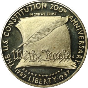 United States, $1, 1987, 200th Anniversary of the Constitution (275)