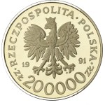 Third Republic of Poland, 200,000 zlotys, 1991, 200th anniversary of May 3 (288)