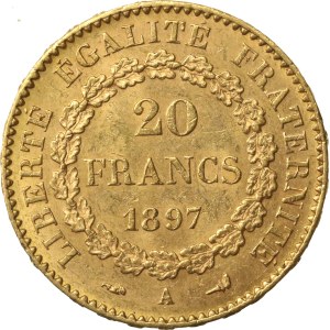France, Third Republic, 20 francs, 1897, Paris (293)