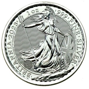 United Kingdom, Charles III, 2 pounds 2023 - Britannia, 1 oz. Ag 999 (301)