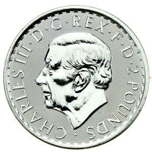United Kingdom, Charles III, 2 pounds 2023 - Britannia, 1 oz. Ag 999 (302)