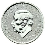 United Kingdom, Charles III, 2 pounds 2023 - Britannia, 1 oz. Ag 999 (302)
